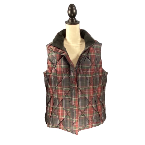 🔺SOLD🔺Eddie Bauer Down Vest Puffer Plaid Size XXL - Picture 9 of 9
